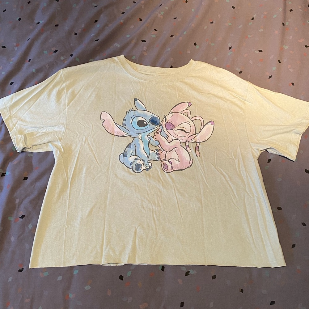 Light Green Stitch & Angel Top - US L